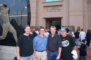 Wally with brothers Steve & Jeff plus Dad