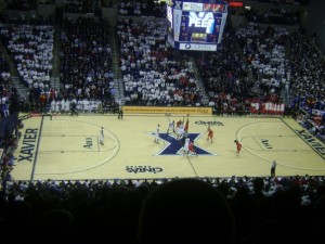 View from Section 210 Row P